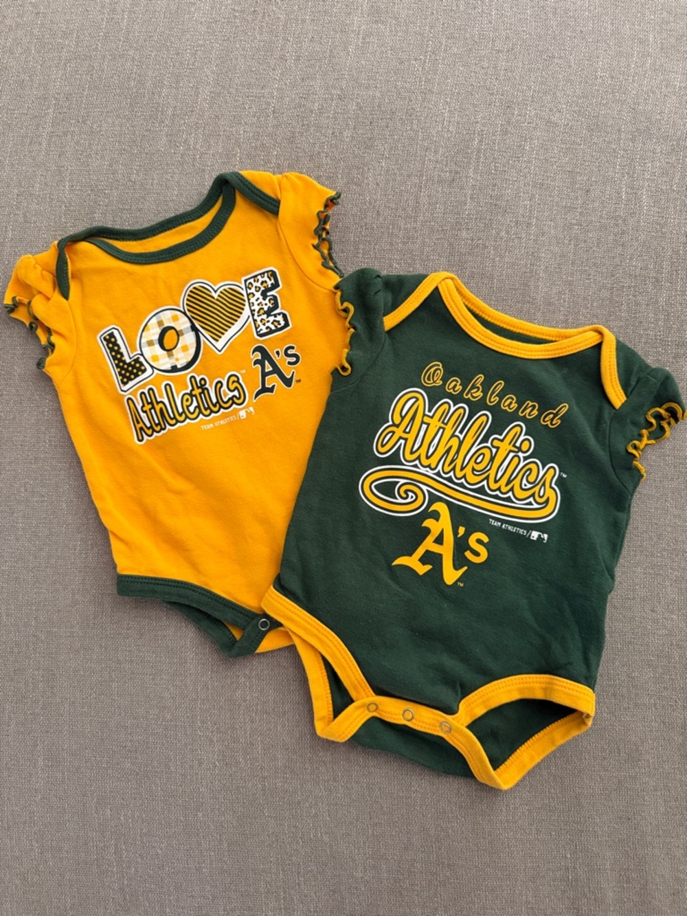 Oakland Athletics Baby Onesies - 0-3 mos